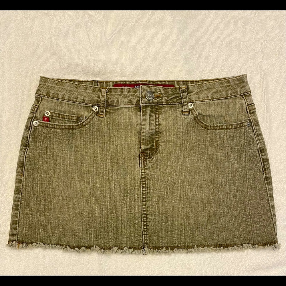 Denim mini skirt